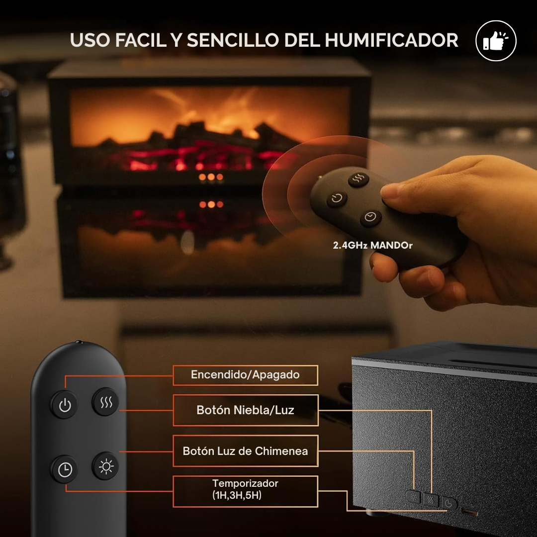 Humificador de chimenea